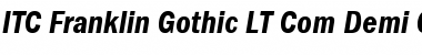 Download ITC Franklin Gothic LT Com Demi Condensed Italic Font Title Preview