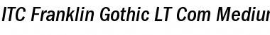 Download ITC Franklin Gothic LT Com Medium Condensed Italic Font Title Preview