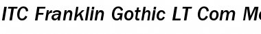 Download ITC Franklin Gothic LT Com Medium Italic Font Title Preview