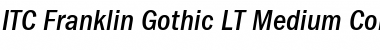 Download ITCFranklinGothic LT MedCn Italic Font Title Preview