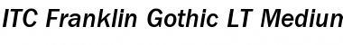 Download ITCFranklinGothic LT Med Italic Font Title Preview