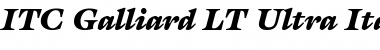 Download Galliard LT Ultra Font