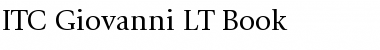 Download Giovanni LT Book Regular Font Title Preview