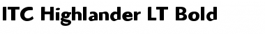 Download ITCHighlander LT Book Bold Font Title Preview