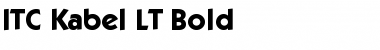 Download ITCKabel LT Medium Bold Font Title Preview