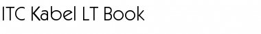 Download ITCKabel LT Book Regular Font Title Preview