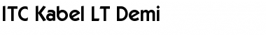 Download ITCKabel LT Book Bold Font Title Preview