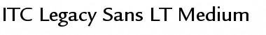 Download ITCLegacySans LT Medium Regular Font Title Preview