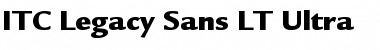 Download ITCLegacySans LT Ultra Regular Font Title Preview