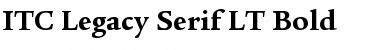 Download ITCLegacySerif LT Book Bold Font Title Preview
