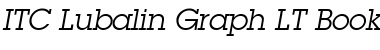 Download LubalinGraph LT Italic Font Title Preview