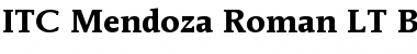 Download ITCMendozaRoman LT Book Bold Font Title Preview