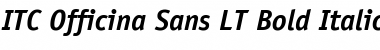 Download ITCOfficinaSans LT Book Bold Italic Font Title Preview