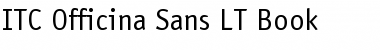 Download ITCOfficinaSans LT Book Regular Font Title Preview