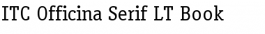 Download ITCOfficinaSerif LT Book Regular Font Title Preview