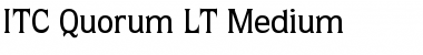 Download Quorum LT Medium Regular Font