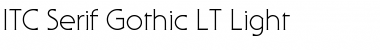 Download SerifGothic LT Light Regular Font
