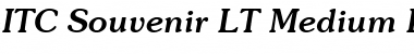 Download Souvenir LT Medium Italic Font