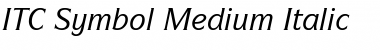 Download ITCSymbol Medium Italic Font Title Preview