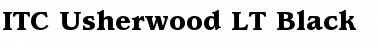 Download Usherwood LT Black Font