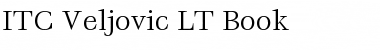 Download Veljovic LT Book Regular Font Title Preview