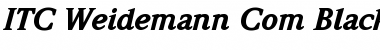 Download ITC Weidemann Com Black Italic Font Title Preview