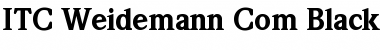 Download ITC Weidemann Com Black Font Title Preview