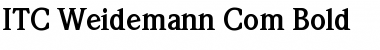 Download ITC Weidemann Com Bold Font Title Preview