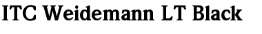 Download Weidemann LT Medium Bold Font Title Preview