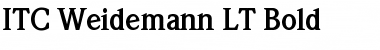 Download Weidemann LT Book Bold Font Title Preview