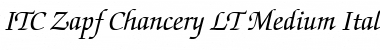 Download ZapfChancery LT Italic Font
