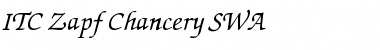 Download ITC Zapf Chancery SWA Medium Italic Font Title Preview
