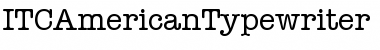 Download ITCAmericanTypewriter-Medium Medium Font Title Preview