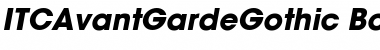 Download ITCAvantGardeGothic BoldItalic Font Title Preview