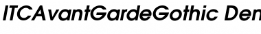 Download ITCAvantGardeGothic-Demi DemiItalic Font Title Preview