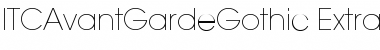 Download ITCAvantGardeGothic-ExtraLight Extra Light Font Title Preview