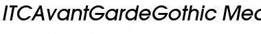 Download ITCAvantGardeGothic-Medium MediumItalic Font Title Preview