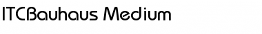 Download ITCBauhaus-Medium Medium Font Title Preview