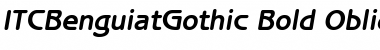 Download ITCBenguiatGothic BoldItalic Font Title Preview