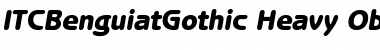 Download ITCBenguiatGothic-Heavy HeavyItalic Font Title Preview