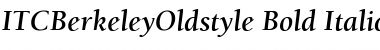 Download ITCBerkeleyOldstyle BoldItalic Font Title Preview