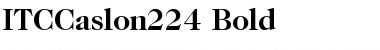 Download ITCCaslon224 Bold Font Title Preview