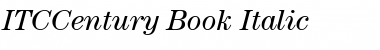 Download ITCCentury-Book BookItalic Font Title Preview