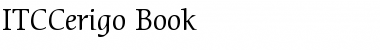 Download ITCCerigo-Book Book Font Title Preview