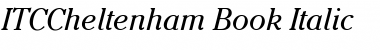 Download ITCCheltenham-Book BookItalic Font Title Preview