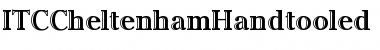 Download ITCCheltenhamHandtooled Bold Font Title Preview