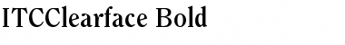 Download ITCClearface Bold Font Title Preview