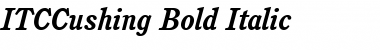 Download ITCCushing BoldItalic Font Title Preview