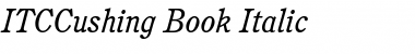 Download ITCCushing-Book BookItalic Font Title Preview