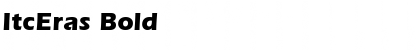 Download ItcEras Bold Font Title Preview